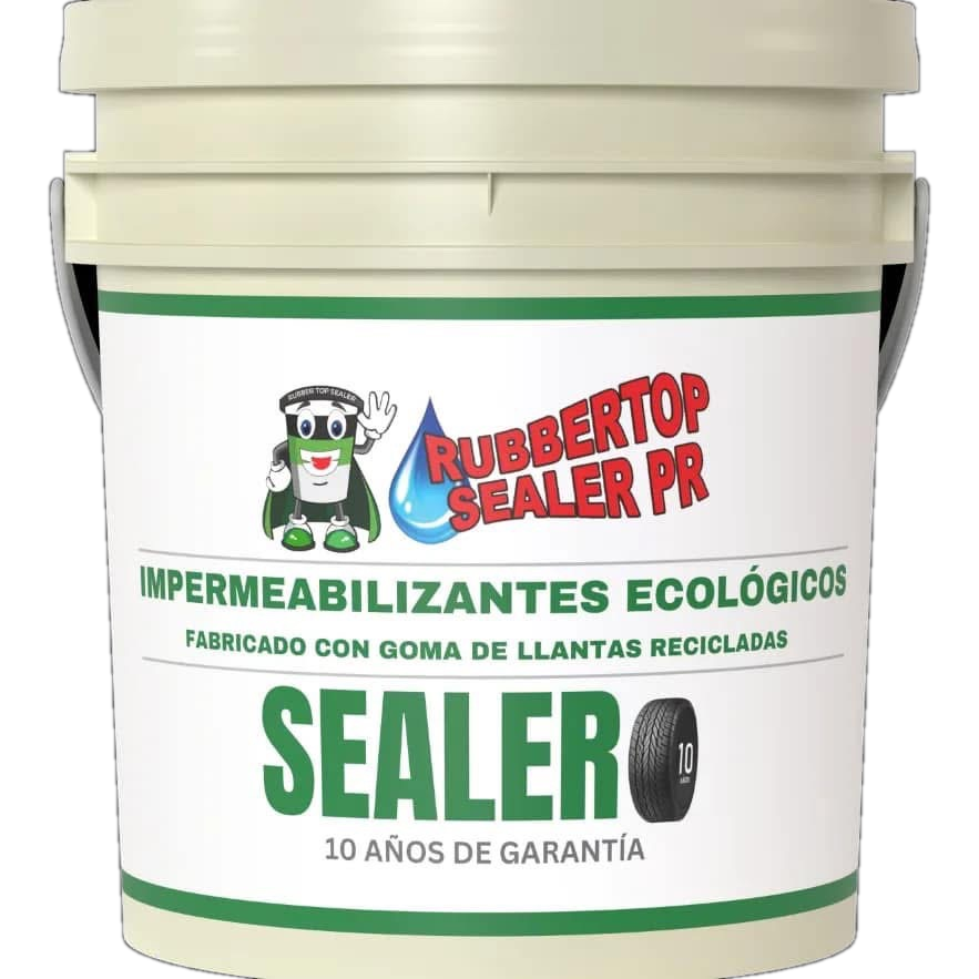 Balde de RubberTop Sealer para impermeabilización de techos en Puerto Rico